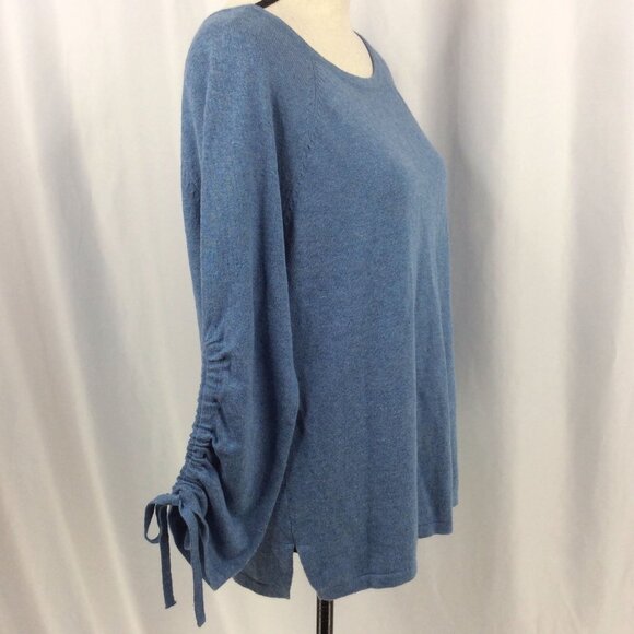 Project Brand Sweater Womens Size Small Ruched Drawstring Sleeves Super Soft - Picture 2 of 7
